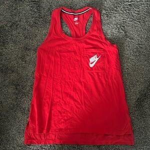 Red Nike tank
